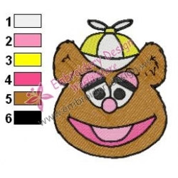 Baby Fozzie Muppets Embroidery Design